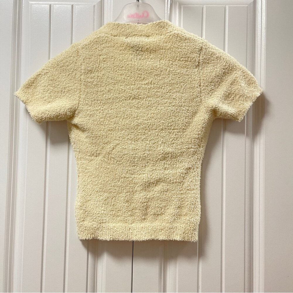 Forever 21 Fleece Sherpa Button-Up Cardigan Cream - S - Picture 4 of 7